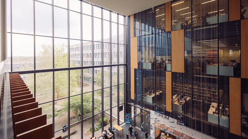 View of John Henry Brookes building reception area
