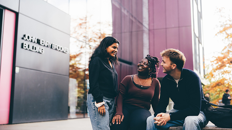 Students on campus