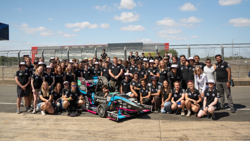 OBR Electric at Silverstone with their new and improved car 