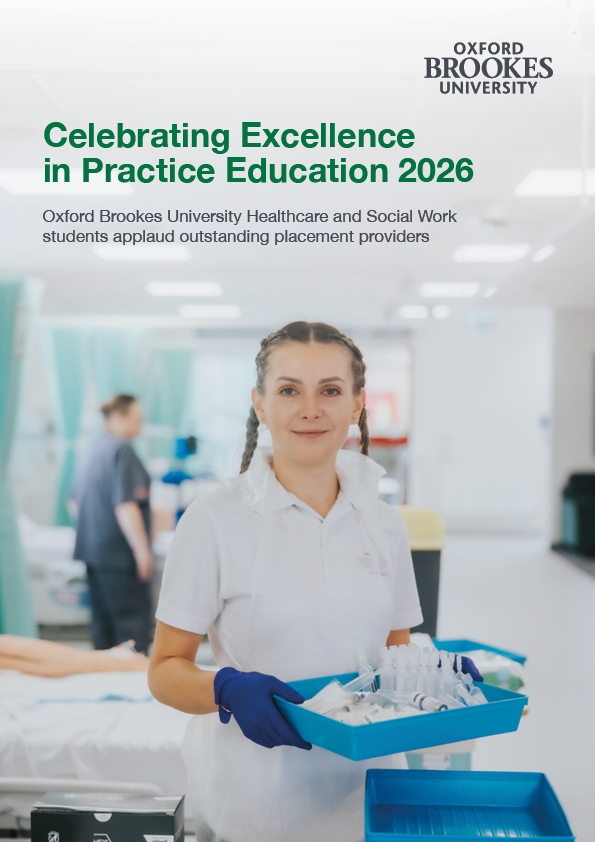 Celebrating Excellence in Practice Education 2026 Booklet cover