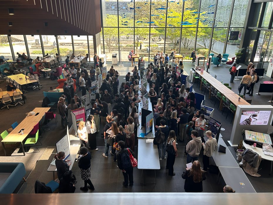 The GetPublished! Conference 2026 in the Forum at Headington Campus with students presenting their research posters