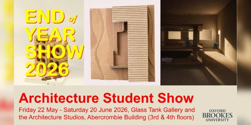 Architecture end of year student show 2026 poster
