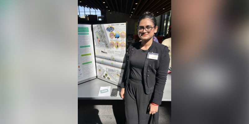 Answesha Simlai and their poster