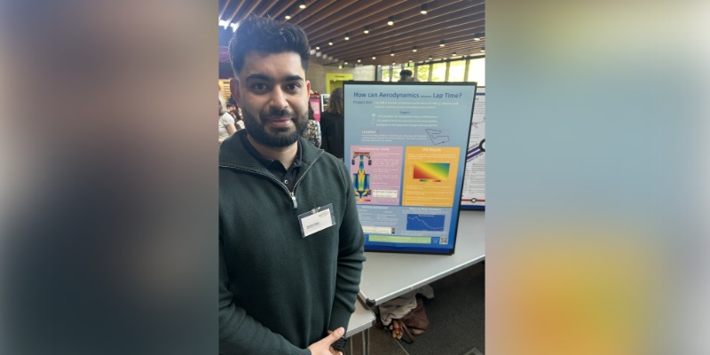 Eashan Sagar with their poster