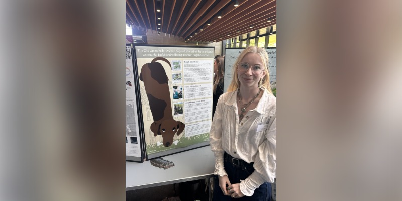Lauren Taylor with their poster