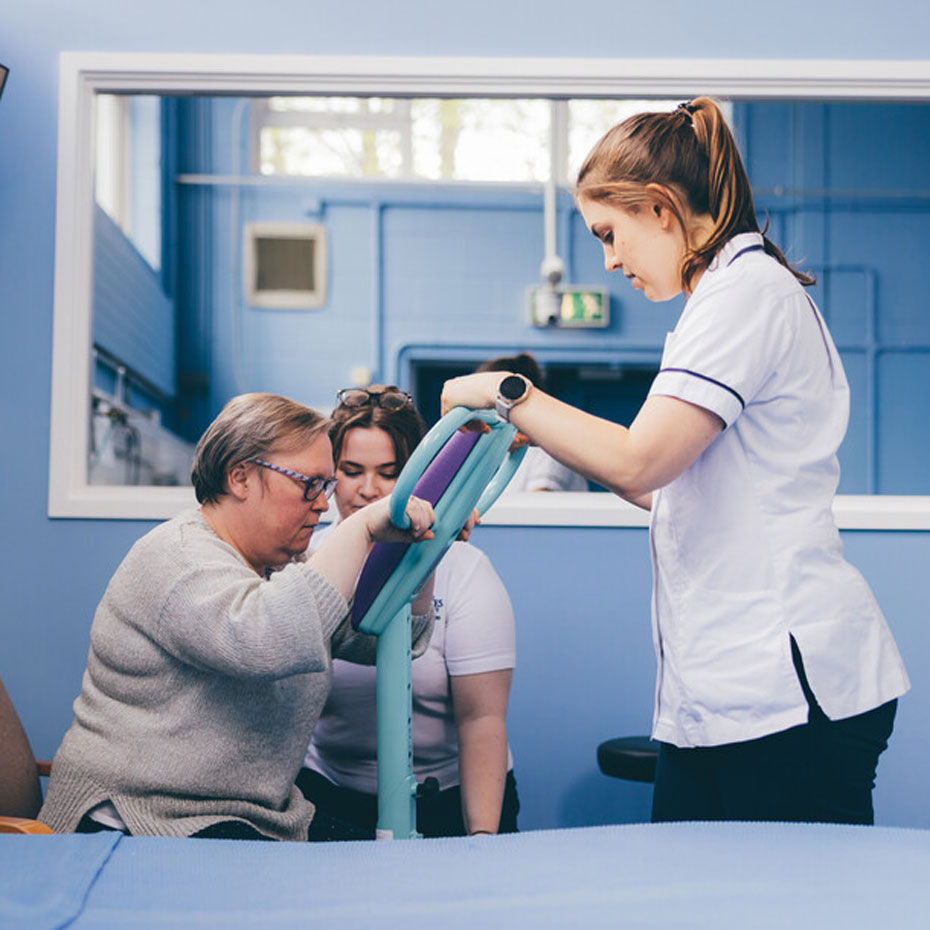 Observation room at Oxford, often used to simulate critical care settings. The use of cameras and observation booths allows for peer feedback in simulation.