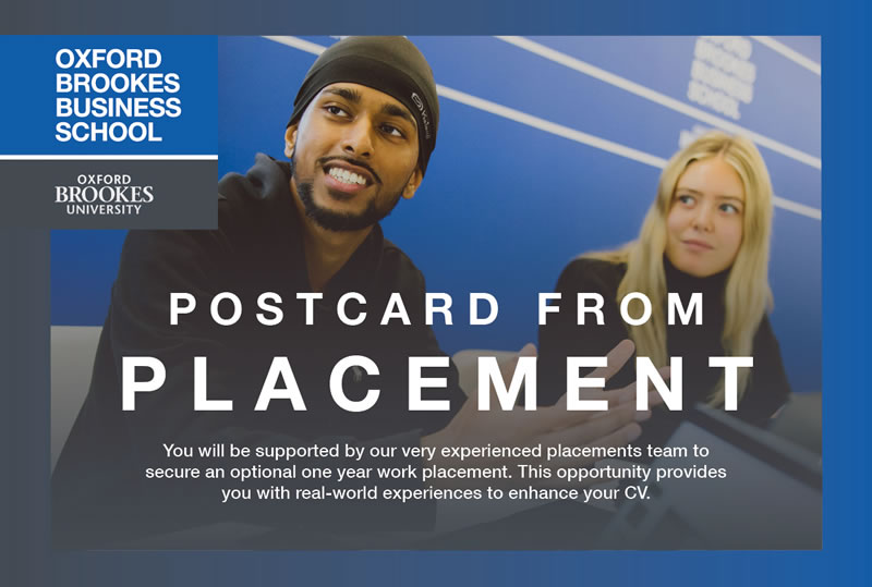 Postcard from placement