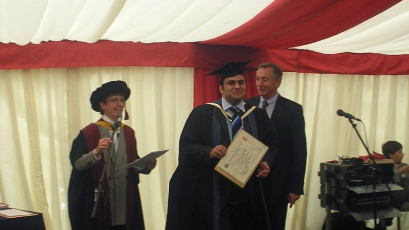 Abed at his graduation ceremony in 2007