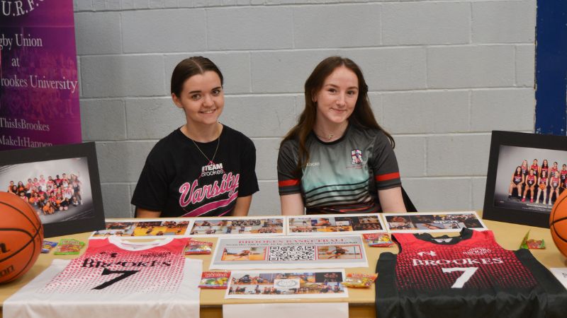 Basketball stand at the Sports Fair 