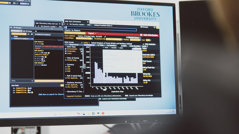 Currency trading computer screen