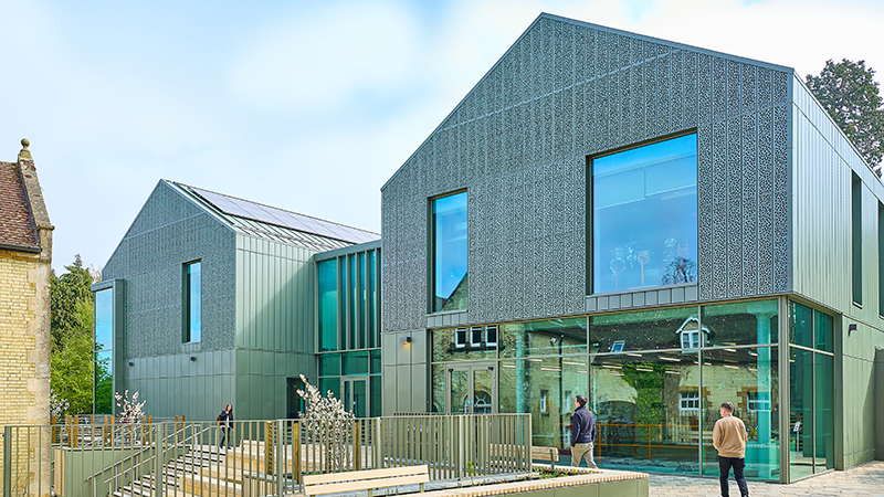 Photo of the outside of the Workshop building on the Headington Hill site