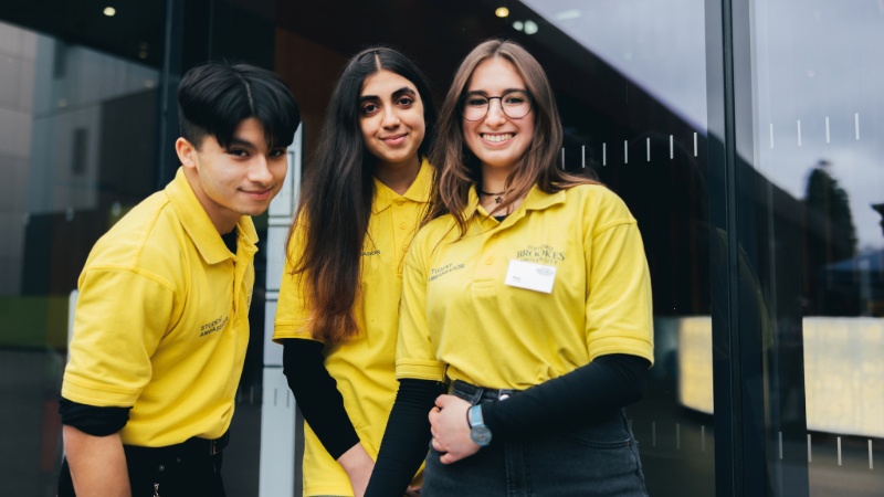 Three student ambassadors