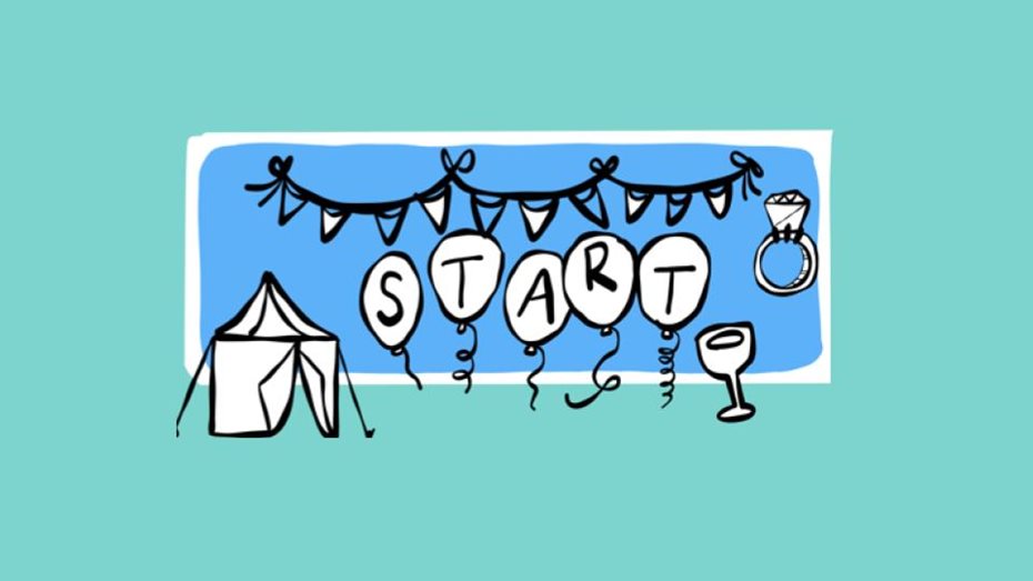 the event trouble shooter logo with mint background