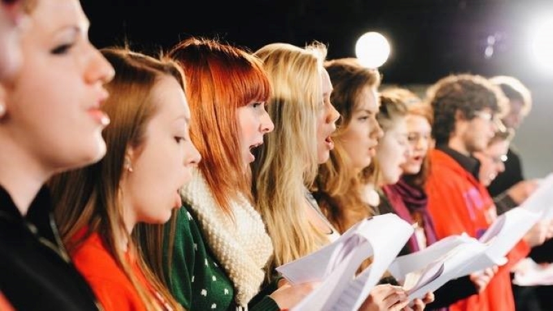 Choir at the Christmas celebration