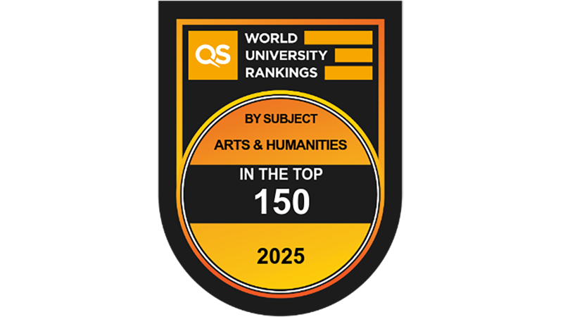 Ranked top 150 in the QS World University Rankings, Arts and Humanities 2025.