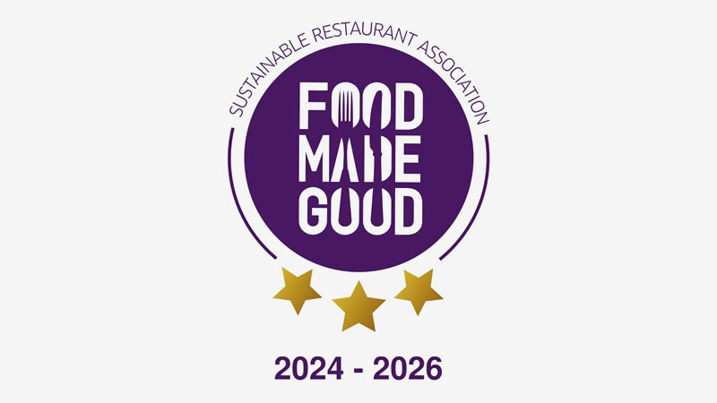 Logo - Food Made Good 3 stars 2024 to 2026