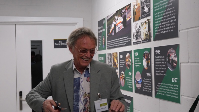 Adrian cuts the ribbon to officially open the Reynard Wing