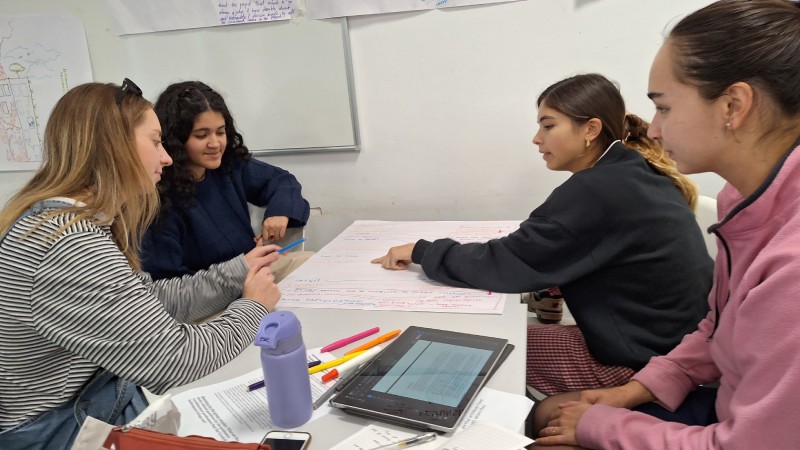 CENDEP students engaged in work group in class