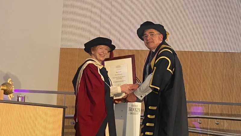 Maire Brankin and Vice-Chancellor Alistair Fitt
