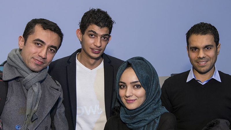 Group of Gaza Scholarship applicants
