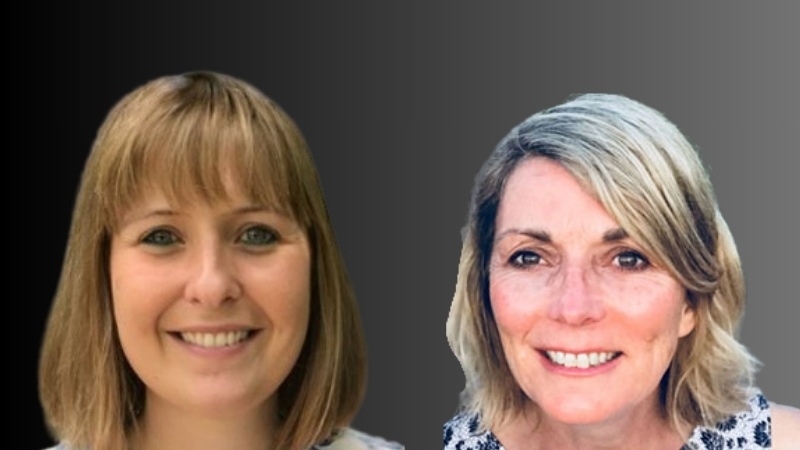 Dr Angela Bygrave Griffiths and Victoria Brown