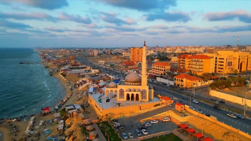 Aerial photo of Gaza