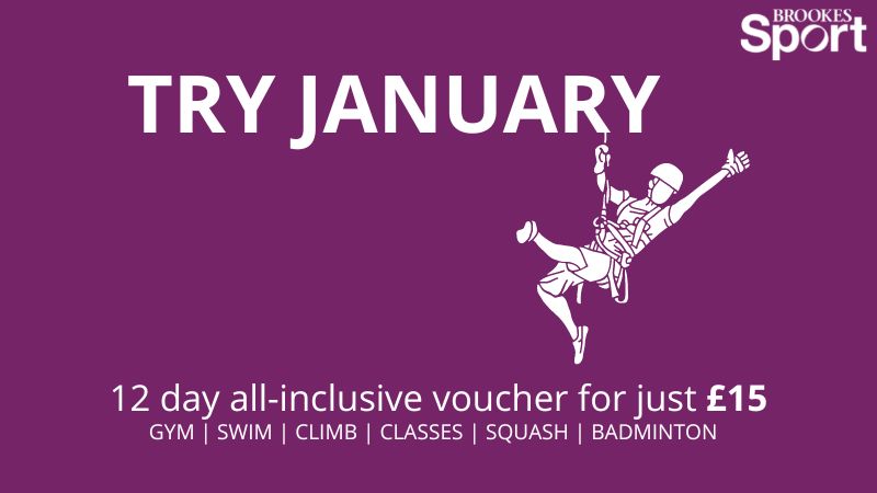 Try January title with swinging climber graphic - deal summarised