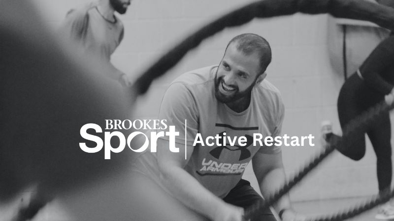 Fitness Class with Brookes Sport logo and "Active Start" written over the top