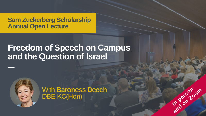Freedom of Speech on Campus and the Question of Israel