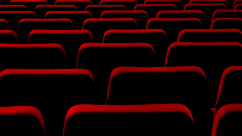 Rows of empty theatre seats