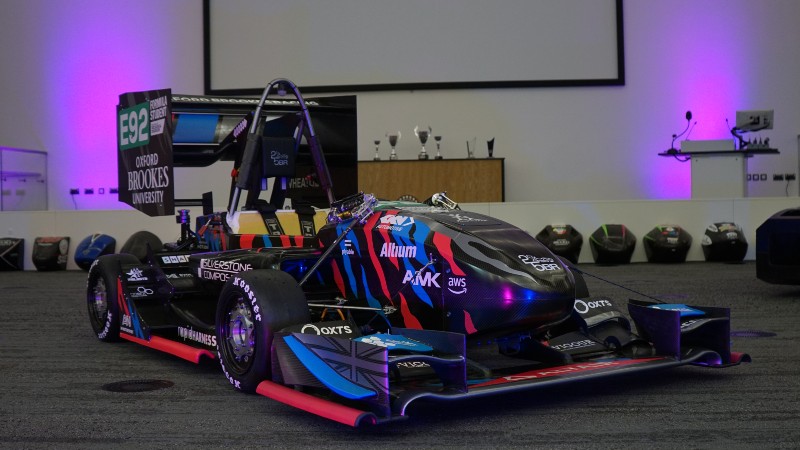 The 2024 Oxford Brookes Racing car 