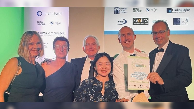 The winning Oxford Brookes University team. 