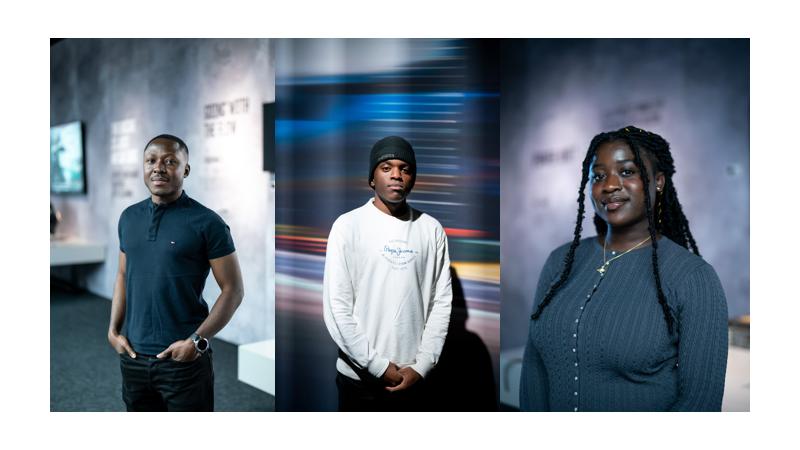 The three Oxford Brookes University scholars. 