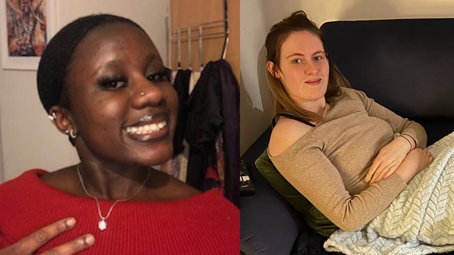 Oxford Brookes students Grace Mpeso and Lucy Lanfear 