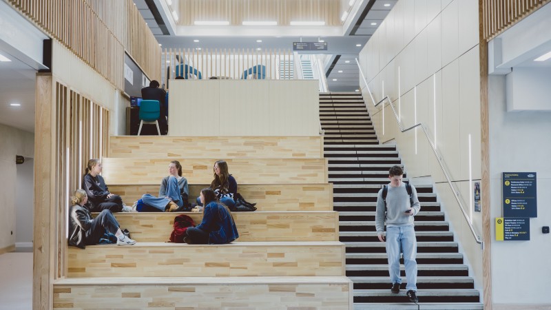 Inside the new Teaching Building