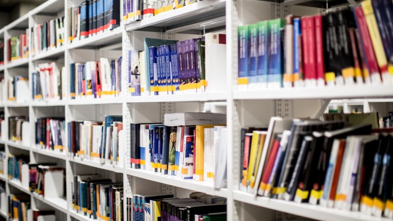 Library books at Oxford Brookes University