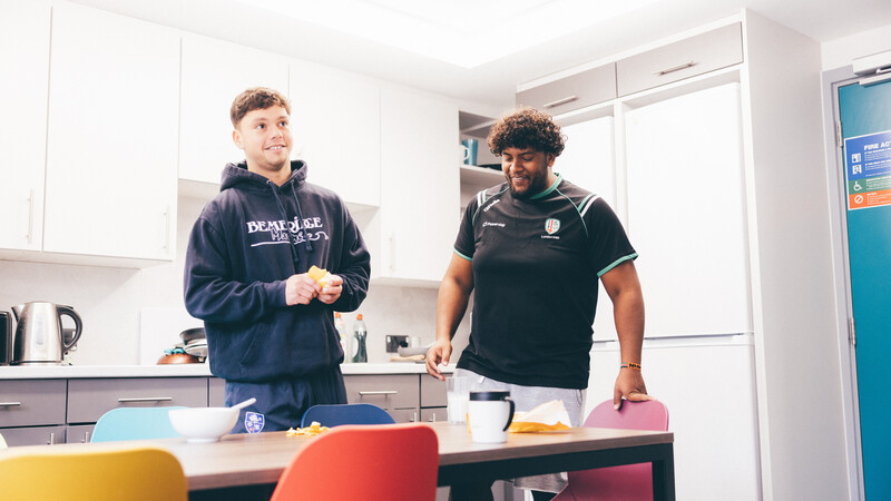Two students in Oxford