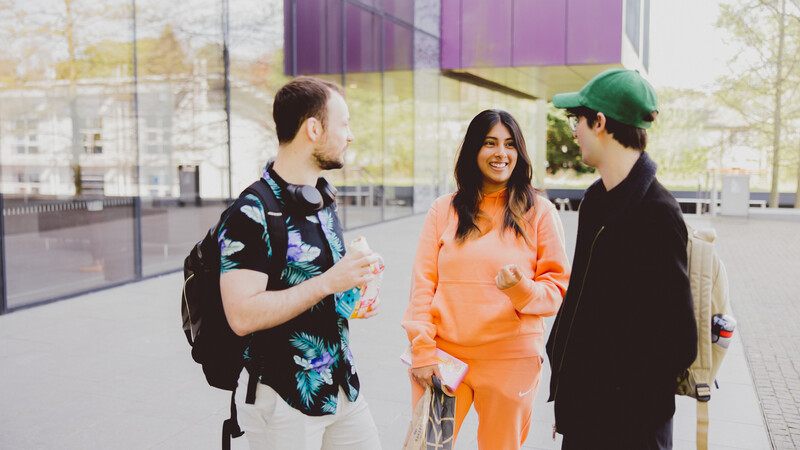 Students on Headington campus