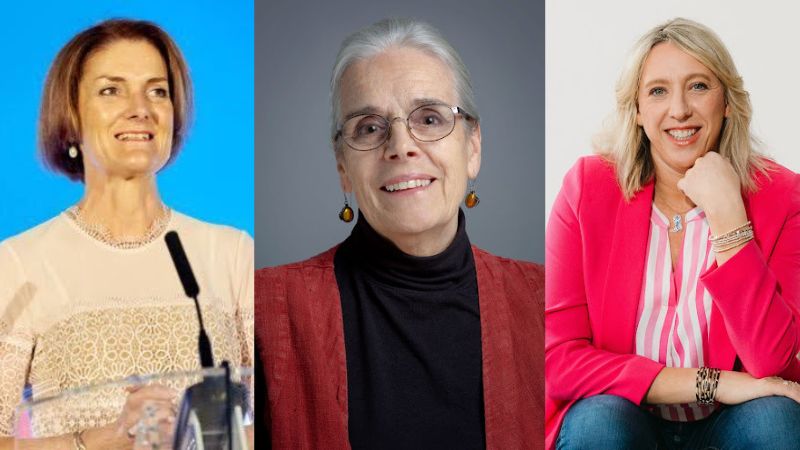 Professor Suzanne Rastrick OBE; Jan, Lady Chalmers; Dr Emma Ross