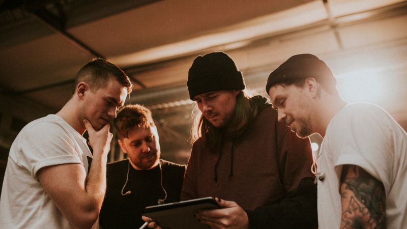 group of people in discussion