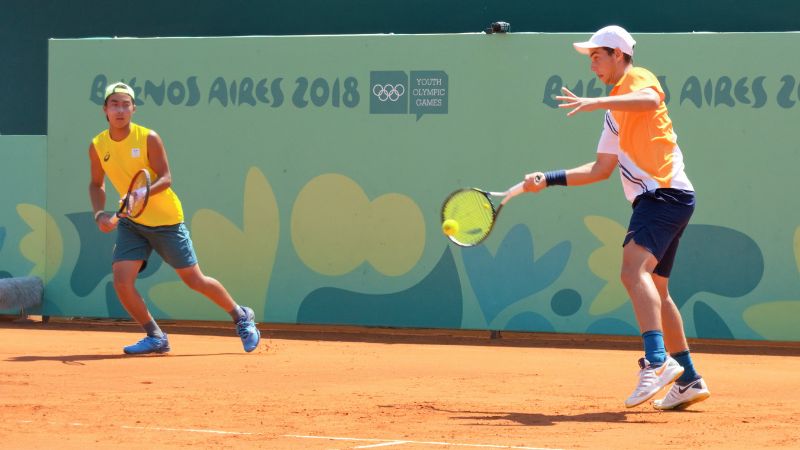 people playing tennis
