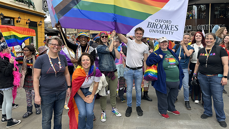 Brookes staff and students at Oxford Pride