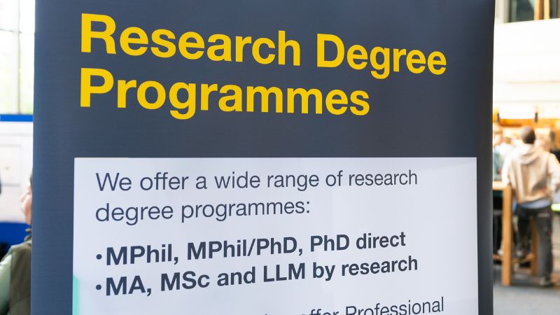 Research degree programmes banner