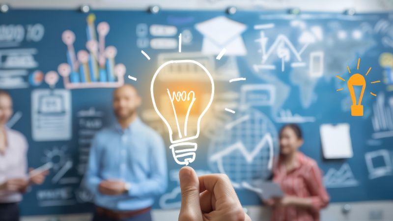 lightbulb as a symbol for new ideas