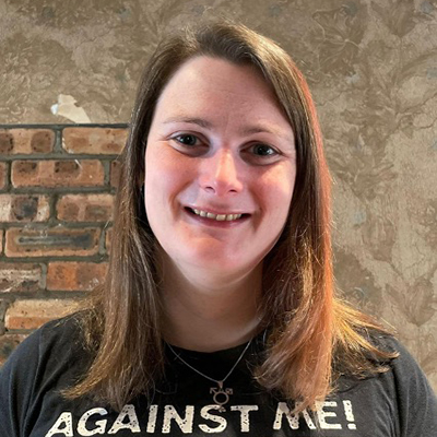 Photograph of Dr Ruth Pearce, speaker of Trans Punk Pedagogy